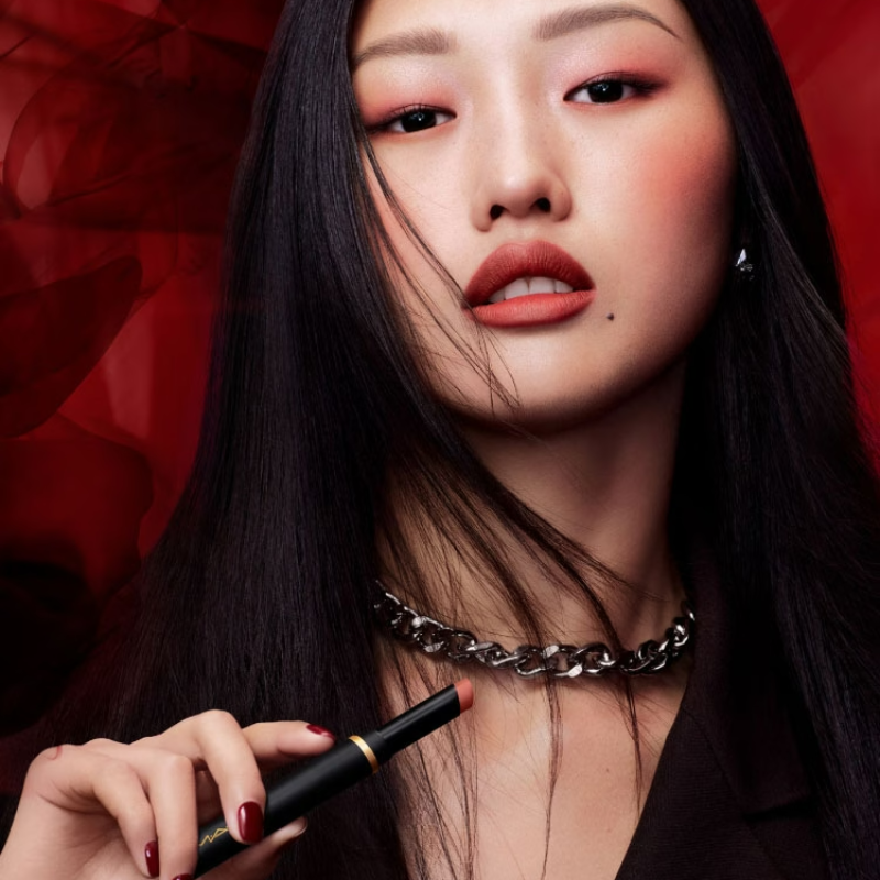 MAC Powder Kiss Velvet Blur Slim Stick #Brickthrough 2g,MAC Powder Kiss Velvet Blur Slim Stick #Brickthrough 2g ราคา,MAC Powder Kiss Velvet Blur Slim Stick #Brickthrough 2g รีวิว, ลิป MAC , ลิปแจ็คสัน, ลิปพีพี